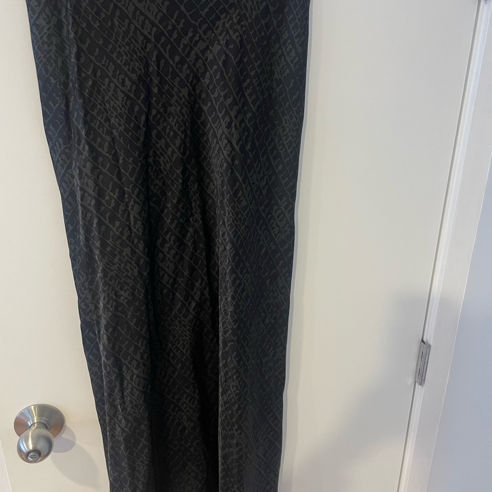 Elegant Black Patterned Skirt